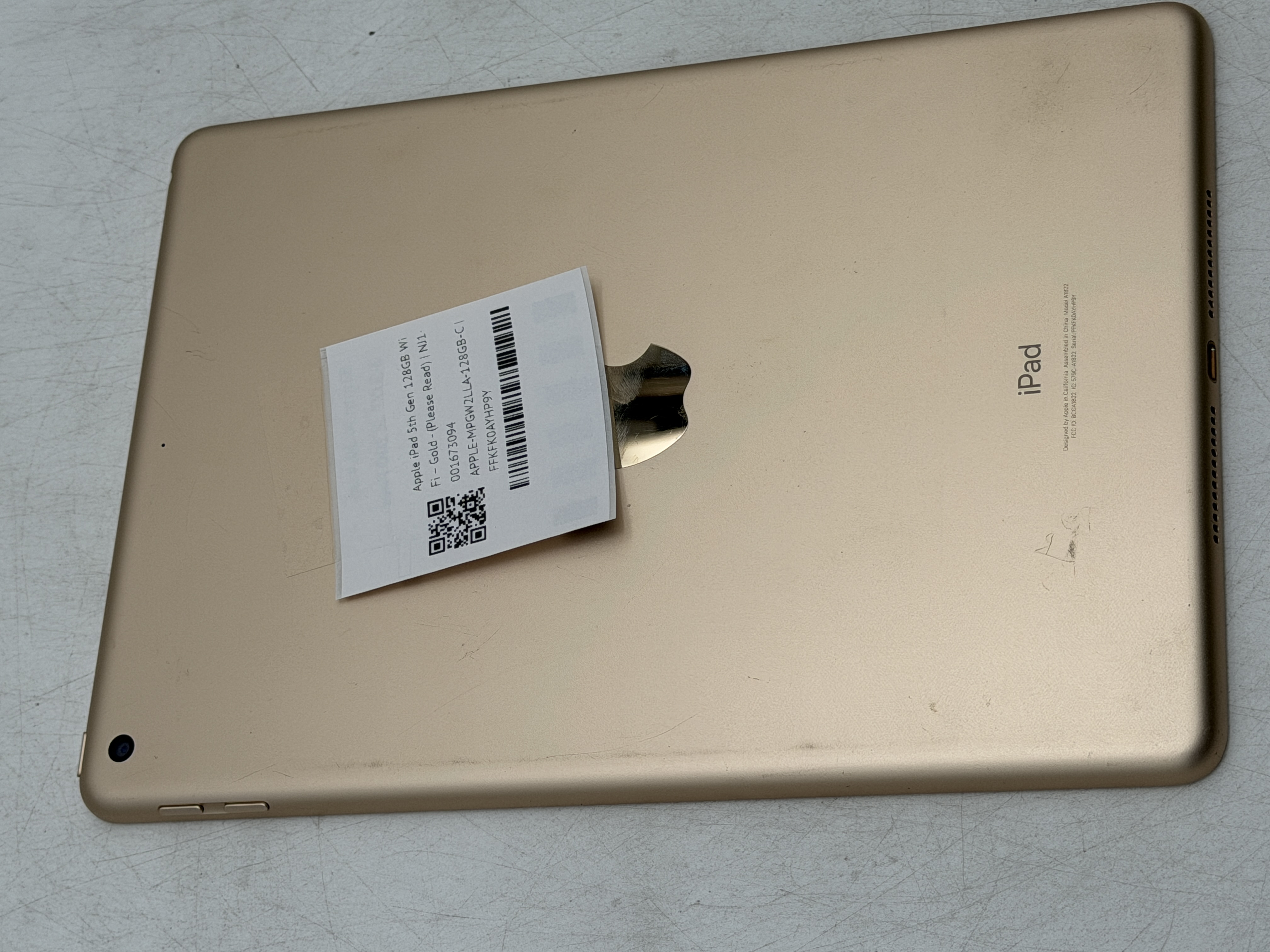 iPad（第5世代/2017） Wi-Fiモデル 128GB ゴールド Apple iPad 5th Gen Wi-Fi [128GB] Wi-Fi Gold 2017 Read | eBay